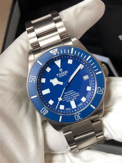 tudor blue dial|tudor pelagos blue dial.